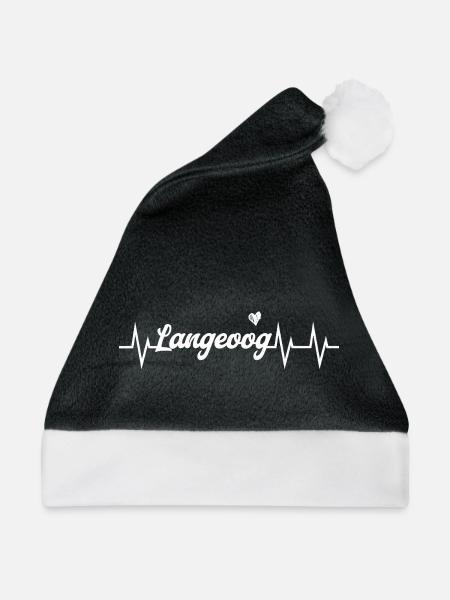 Heartbeat Langeoog - Weihnachtsmütze - Schwarz/Weiß