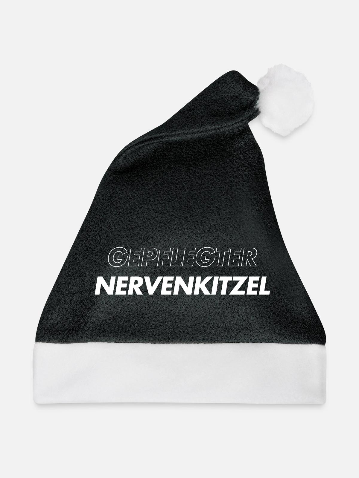 Gepflegter Nervenkitzel  - Weihnachtsmütze - Schwarz/Weiß - Vorne
