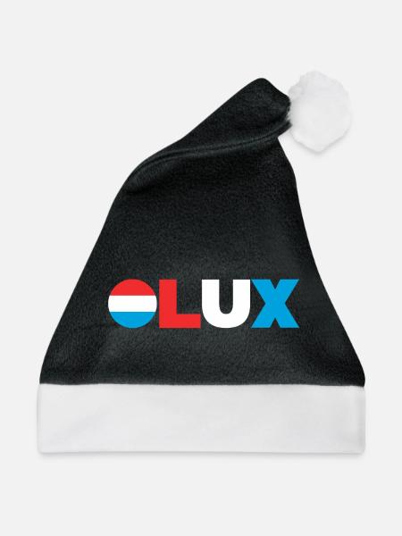 Luxemburg - Weihnachtsmütze - Schwarz/Weiß