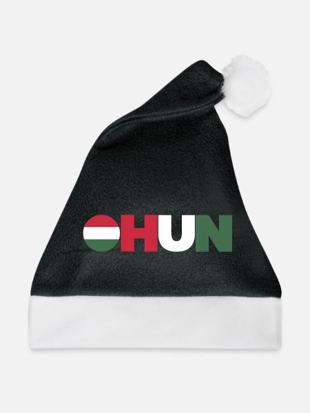 Ungarn - Weihnachtsmütze - Schwarz/Weiß