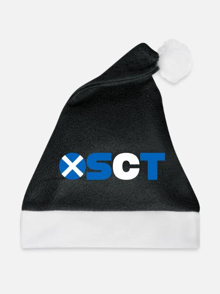 Schottland - Weihnachtsmütze - Schwarz/Weiß