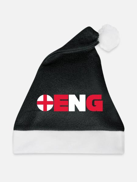 England - Weihnachtsmütze - Schwarz/Weiß