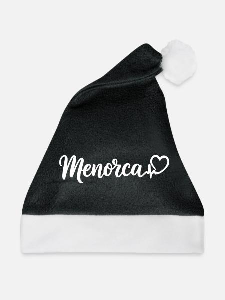 Menorca Herzschlag Spanien - Weihnachtsmütze - Schwarz/Weiß