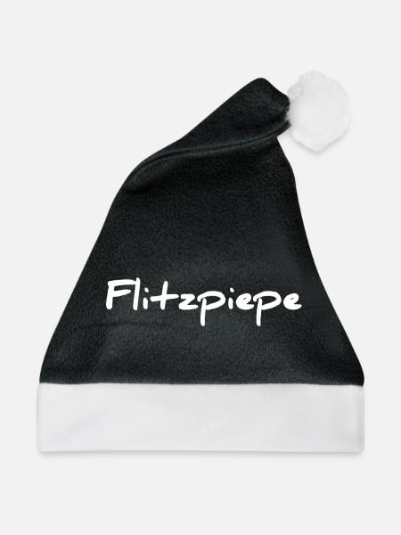 Flitzpiepe - Weihnachtsmütze - Schwarz/Weiß - Vorne