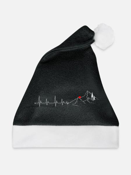 Gipfel: Pulse, Roter Gipfel - Weihnachtsmütze - Schwarz/Weiß