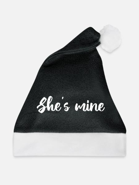 She-s-Mine-Design - Weihnachtsmütze - Schwarz/Weiß