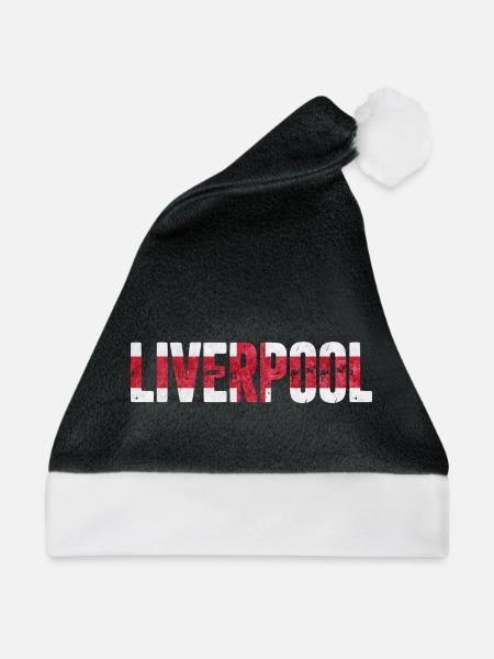 Liverpool England - Weihnachtsmütze - Schwarz/Weiß