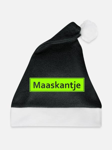 Maaskantje - Oranje - Niederlande - Nederland - Weihnachtsmütze - Schwarz/Weiß - Vorne