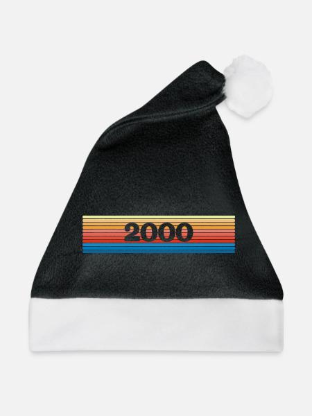 Regenbogen 2000 - Weihnachtsmütze - Schwarz/Weiß