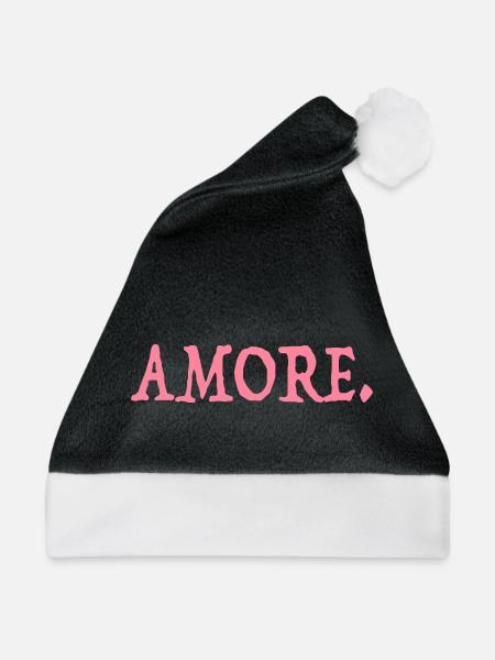 Amore - Weihnachtsmütze - Schwarz/Weiß