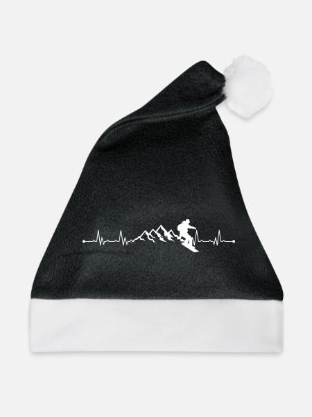 Mountain Pulse Snowboarder - Weihnachtsmütze - Schwarz/Weiß