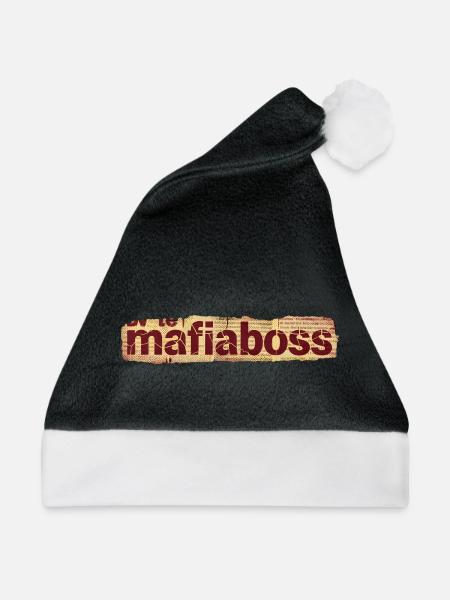 Mafiaboss  - Weihnachtsmütze - Schwarz/Weiß