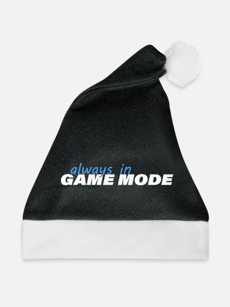 ALWAYS IN GAME MODE - Weihnachtsmütze - Schwarz/Weiß - Vorne