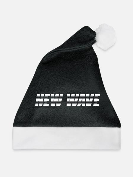 New Wave - Weihnachtsmütze - Schwarz/Weiß - Vorne