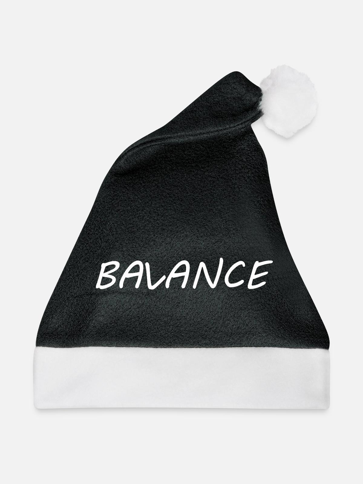 BALANCE - Weihnachtsmütze - Schwarz/Weiß - Vorne