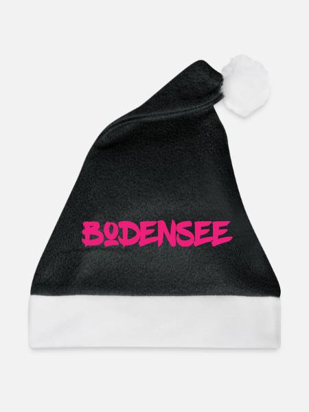 Bodensee - Süddeutschland - Österreich - Schweiz - Weihnachtsmütze - Schwarz/Weiß