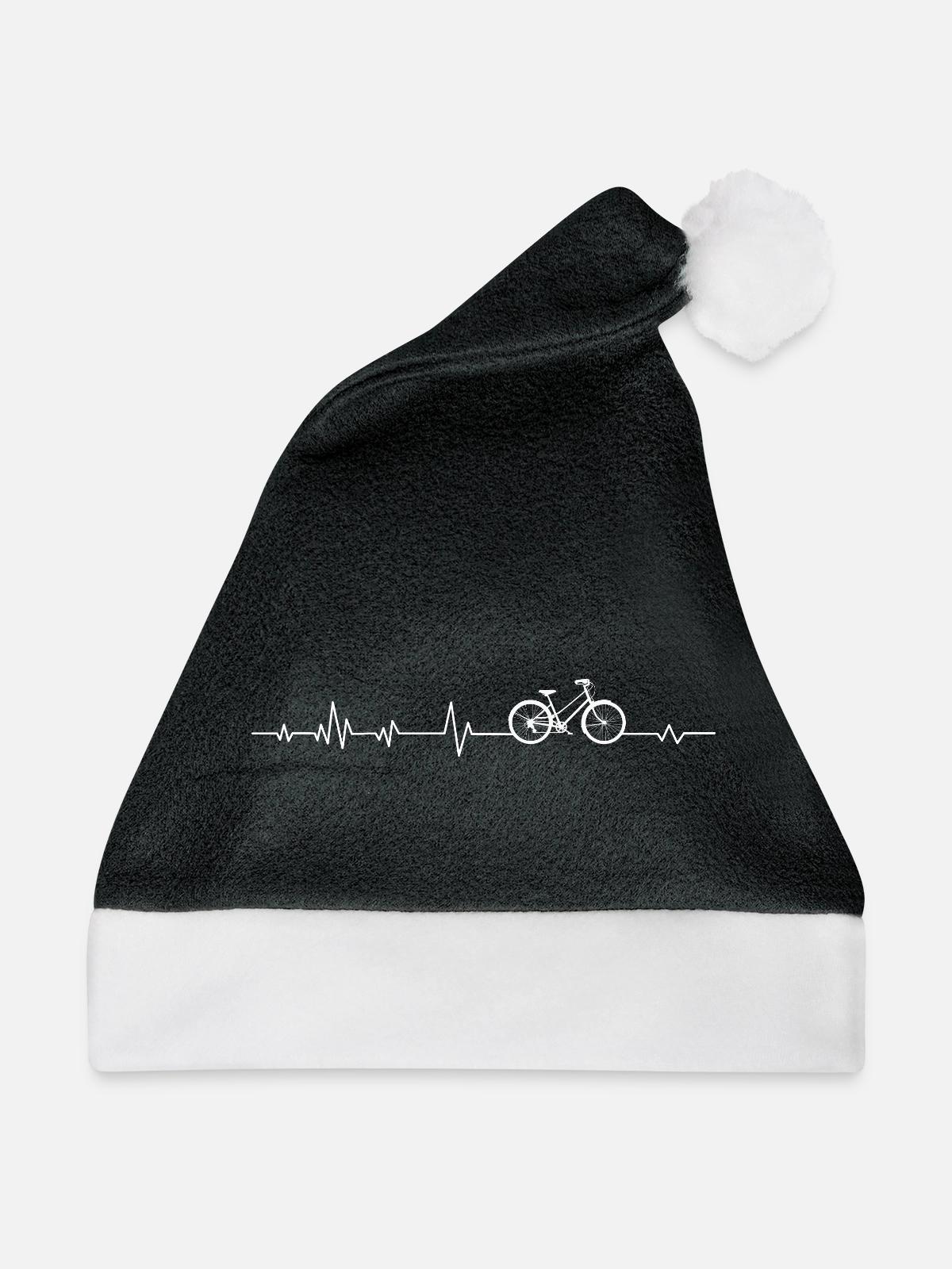 Fahrrad - Weihnachtsmütze - Schwarz/Weiß - Vorne