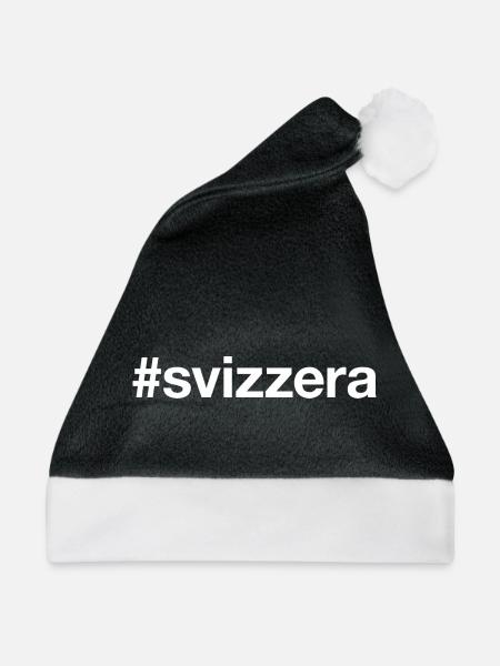 SVIZZERA Switzerland Schweiz - Weihnachtsmütze - Schwarz/Weiß