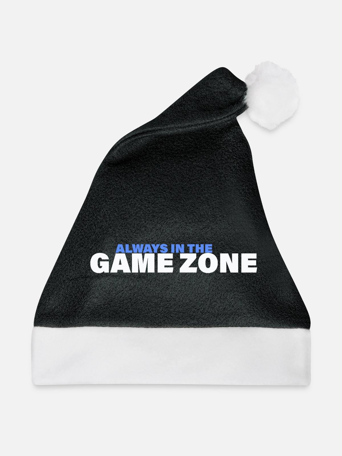 GAME ZONE - Weihnachtsmütze - Schwarz/Weiß - Vorne