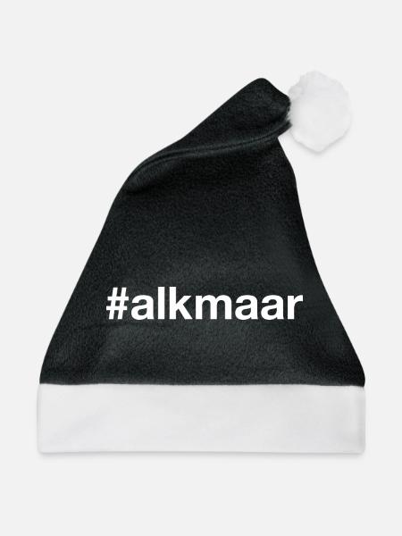 Alkmaar Nederland Netherlands - Weihnachtsmütze - Schwarz/Weiß - Vorne