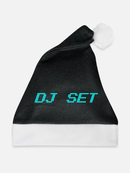 DJ SET - Weihnachtsmütze - Schwarz/Weiß