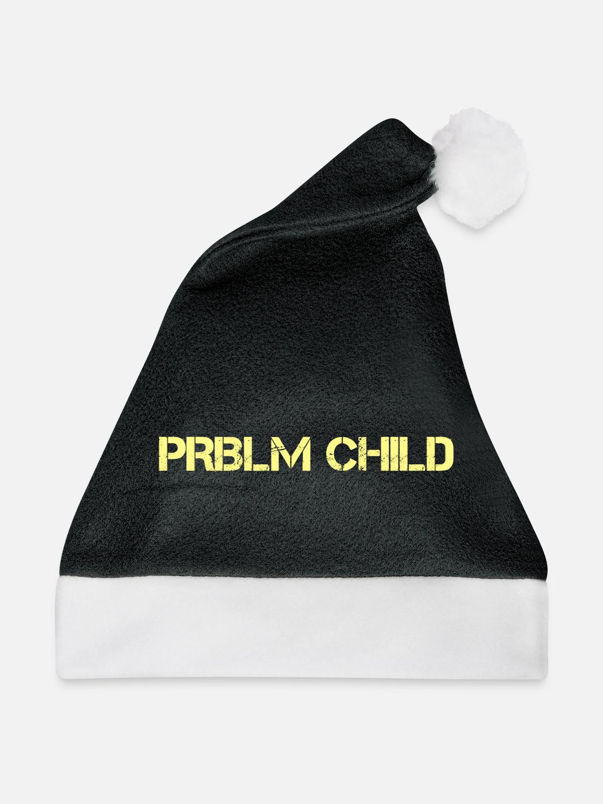 Problem child - Weihnachtsmütze - Schwarz/Weiß - Vorne