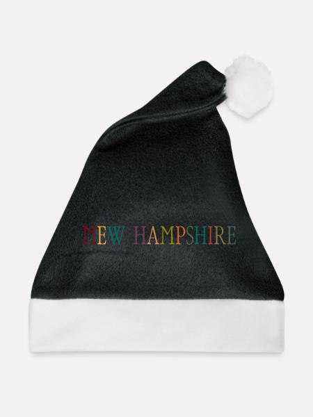 New Hampshire - Weihnachtsmütze - Schwarz/Weiß