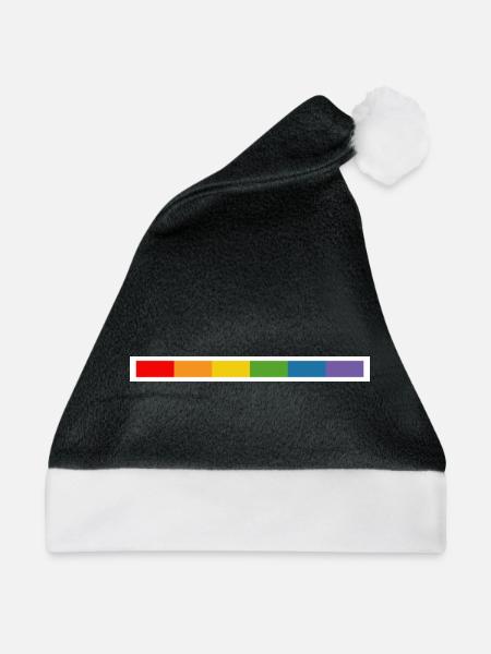 LGBT design white - Weihnachtsmütze - Schwarz/Weiß