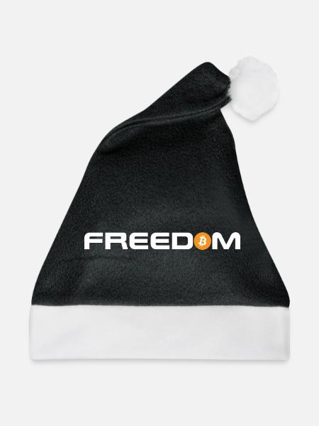 Bitcoin - Freedom - Weihnachtsmütze - Schwarz/Weiß