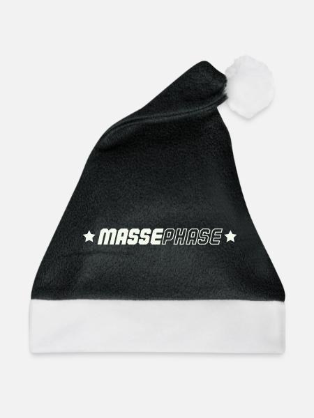 Masse Phase - Weihnachtsmütze - Schwarz/Weiß - Vorne
