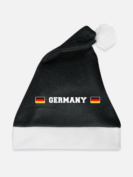 DE Fanshirt - Weihnachtsmütze - Schwarz/Weiß - Vorne