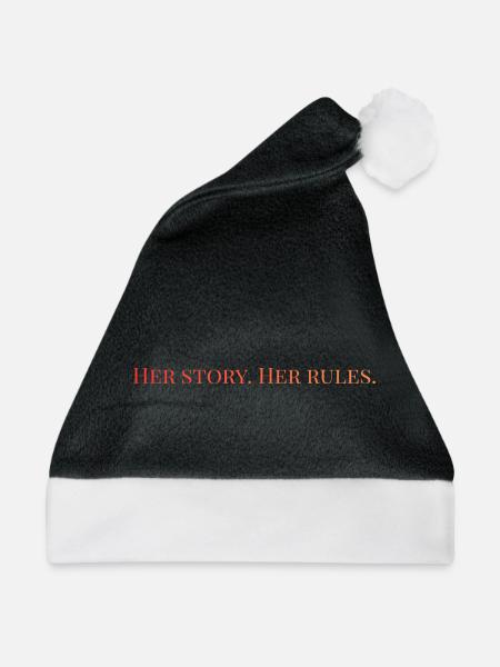 Her story. Her rules - Weihnachtsmütze - Schwarz/Weiß
