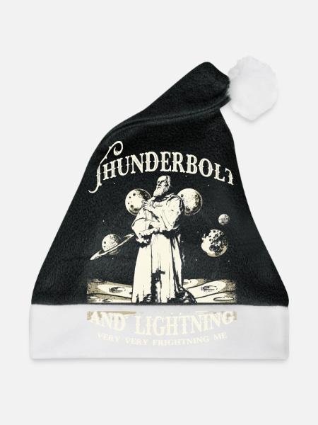 Thunderbolt and Lightning - Weihnachtsmütze - Schwarz/Weiß - Vorne
