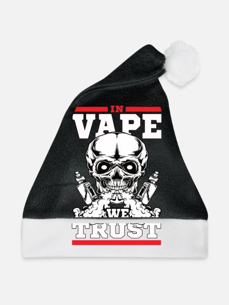 In Vape we trust - Weihnachtsmütze - Schwarz/Weiß