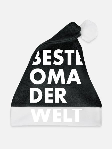 Beste oma der welt - Weihnachtsmütze - Schwarz/Weiß