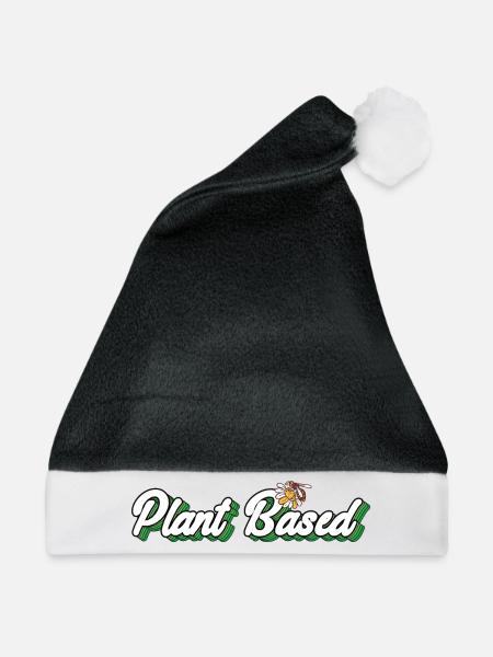 Plant Based Honigbiene - Weihnachtsmütze - Schwarz/Weiß