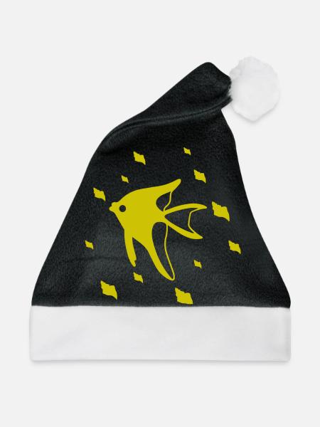 Fisch - Aquarium - Meereswesen - Naturschutz - Weihnachtsmütze - Schwarz/Weiß