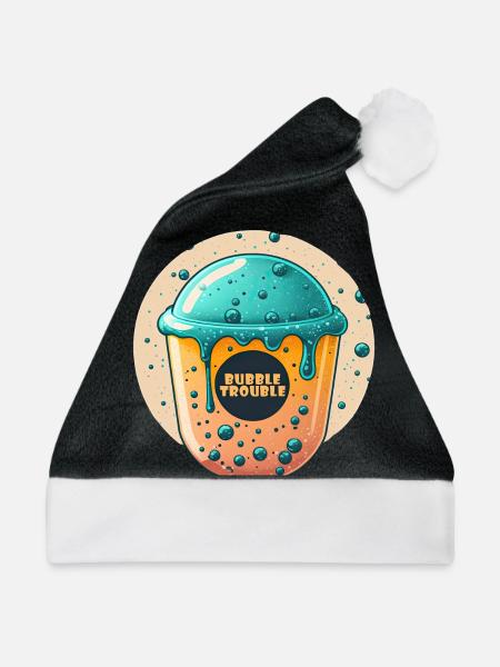 Bubble Trouble Bubble Tea - Weihnachtsmütze - Schwarz/Weiß