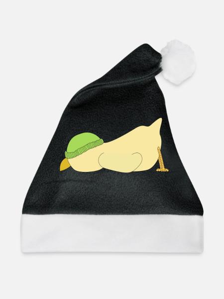 Küken - Weihnachtsmütze - Schwarz/Weiß