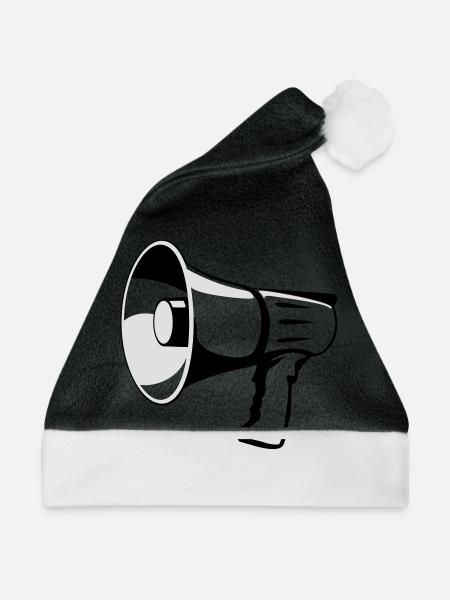 Megaphon - Weihnachtsmütze - Schwarz/Weiß
