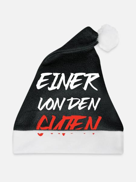 Einer von den Guten - Weihnachtsmütze - Schwarz/Weiß - Vorne