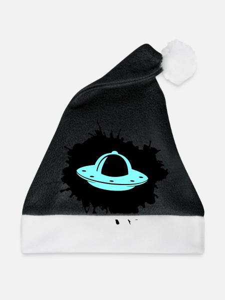 Ufo Klecks - Weihnachtsmütze - Schwarz/Weiß