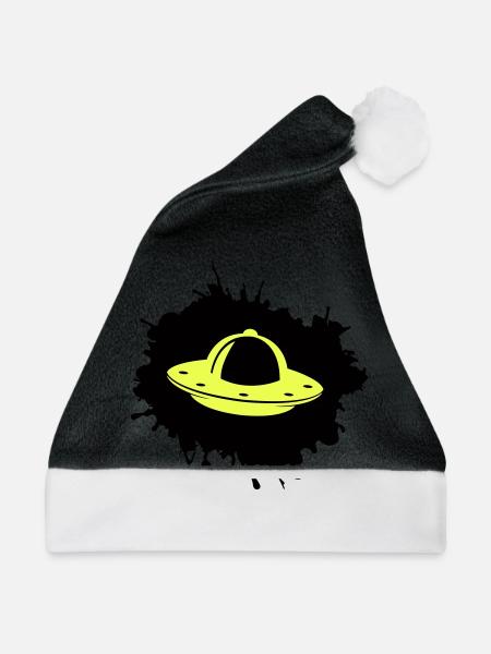 Ufo Klecks - Weihnachtsmütze - Schwarz/Weiß