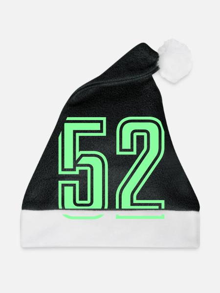 52 - Weihnachtsmütze - Schwarz/Weiß