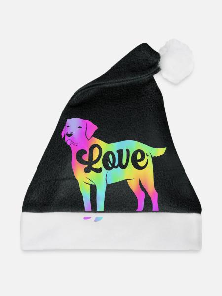 Chesapeake Bay Retriever - Weihnachtsmütze - Schwarz/Weiß