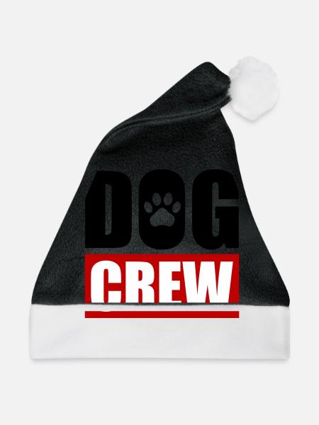 Hunde Crew - Weihnachtsmütze - Schwarz/Weiß