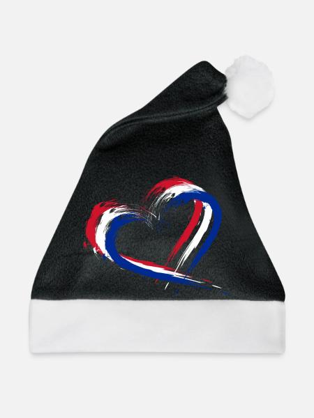 Kuba - Weihnachtsmütze - Schwarz/Weiß - Vorne