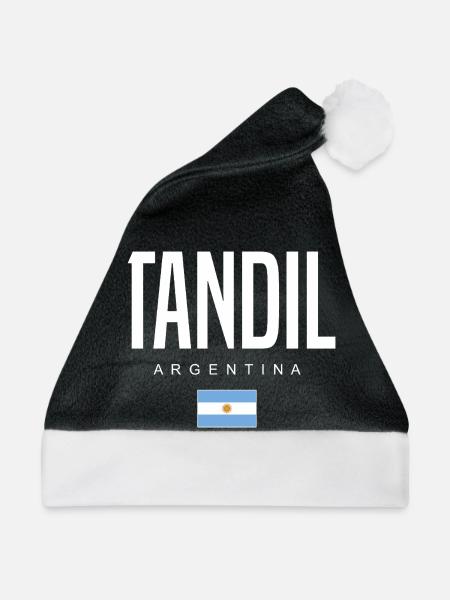 Tandil Argentinien Argentinier - Weihnachtsmütze - Schwarz/Weiß - Vorne