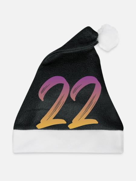 22 - Weihnachtsmütze - Schwarz/Weiß