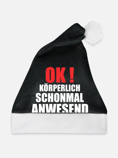 körperliche anwesenheit - Weihnachtsmütze - Schwarz/Weiß